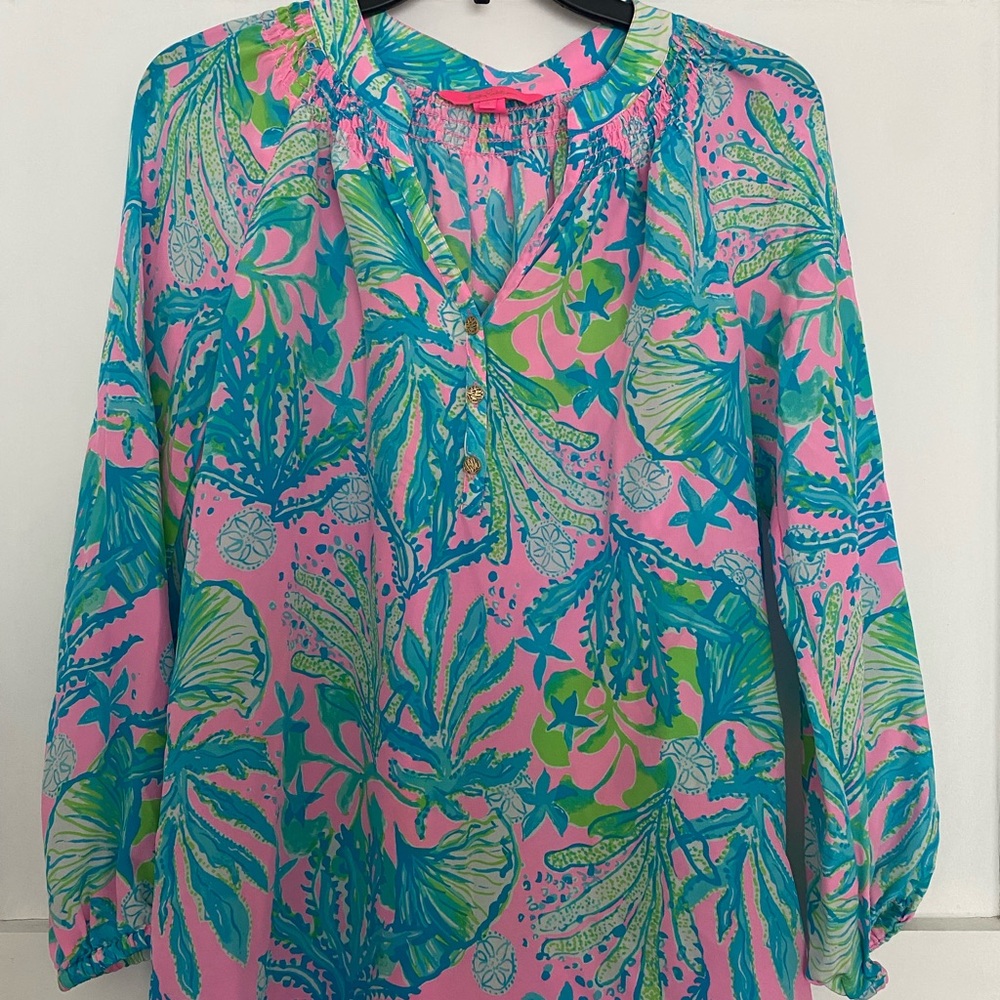 Lilly Pulitzer Elsa top hip nautic